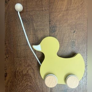 New in box hearth & hand with Magnolia wood pull toy duck
